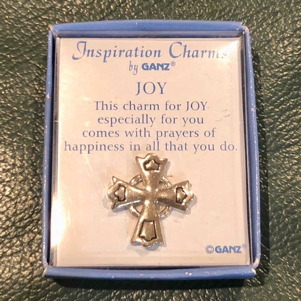 Joy Cross Charm From Ganz